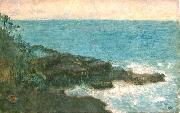 Charles W. Bartlett Charles W. Bartlett's watercolor and ink Hana Maui Coast, 1920 oil painting